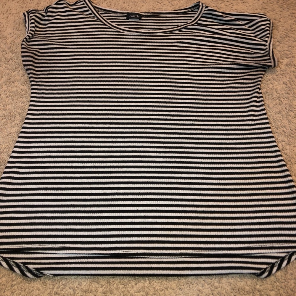 Black and white striped shirt
